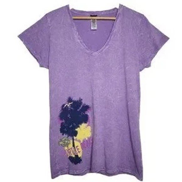 Harley-Davidson Tops - HARLEY DAVIDSON V Neck T Shirt - Myrtle Beach, SC - Purple - Women's XL